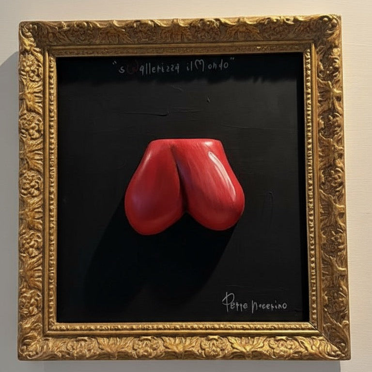 QUADRO SCULTOREO SU FONDO NERO "WALLERA INTORNO”