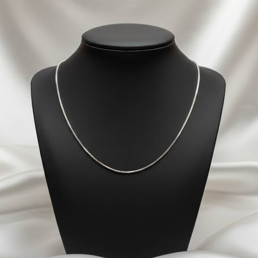 Collana veneziana sottile in argento 925