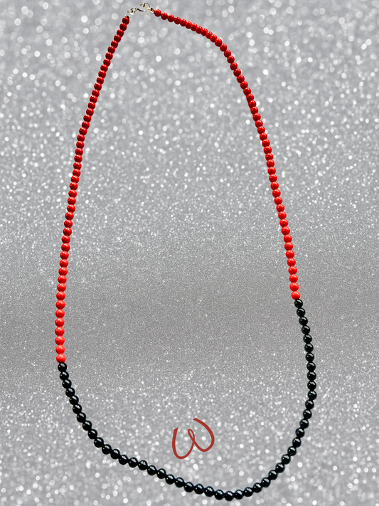 Collana SORRISO con onice nero