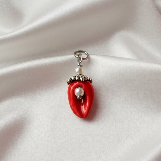 A' CAZZIMMA speciale cornetto portafortuna (Rosso fuoco)