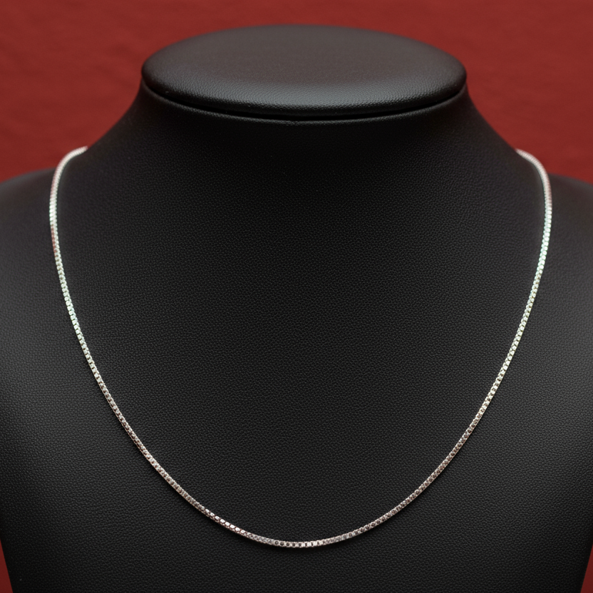 Collana veneziana sottile in argento 925